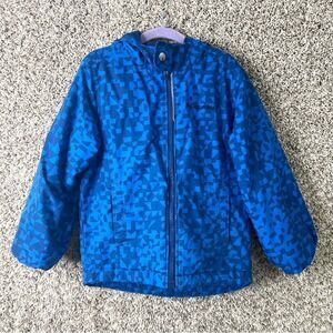 Columbia Coat Boys XXS Frosty Slope Blue Nylon Zip Up Hooded